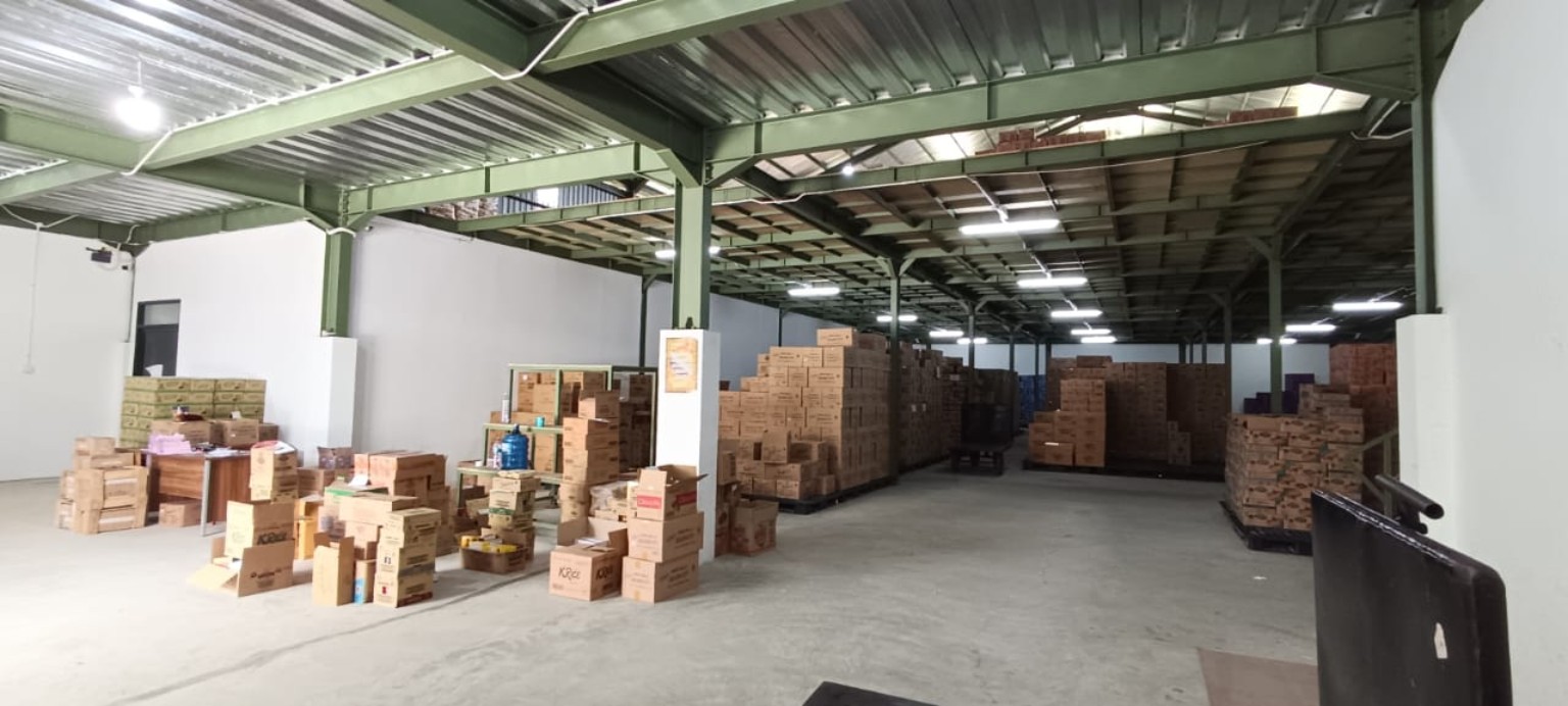 Area penyimpanan stok di gudang TSP